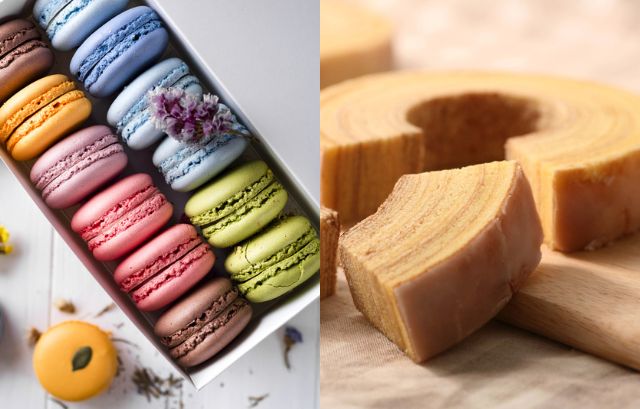 マカロンとバームクーヘン