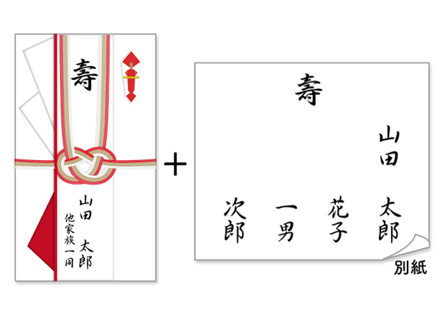 ご祝儀袋と奉書紙