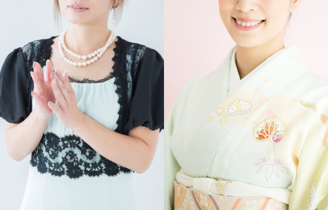 ドレスのゲストと和装のゲスト