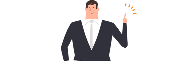 スーツ姿の男性