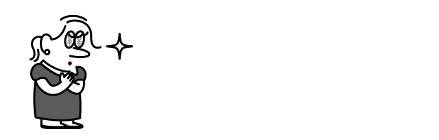 目を光らせる人