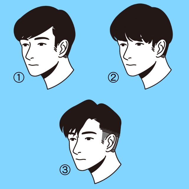 前髪を下ろしたショートスタイル