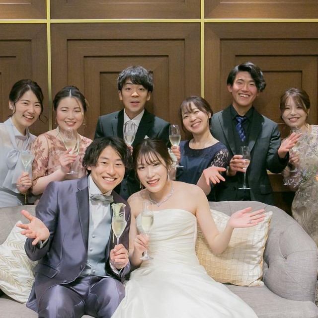 新郎新婦とゲスト