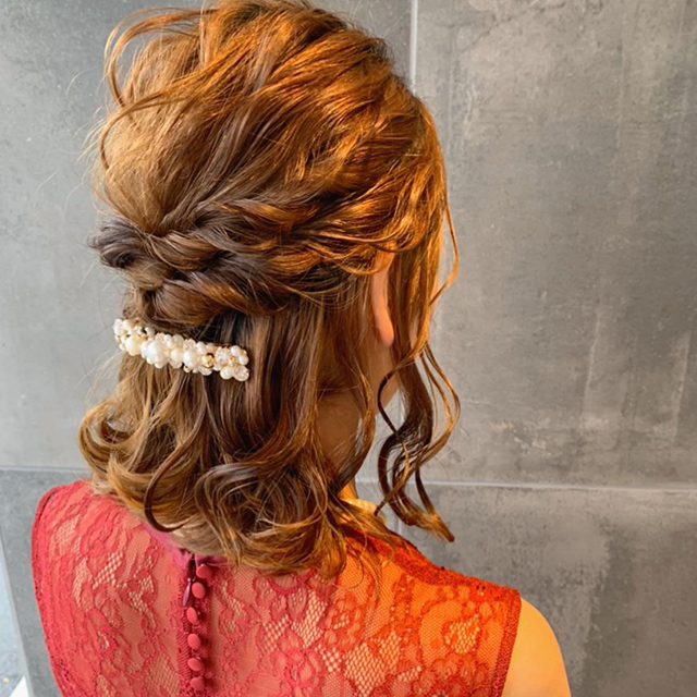 ボブを可愛くアレンジ 結婚式お呼ばれ髪型 セルフアレンジ集 結婚ラジオ 結婚スタイルマガジン