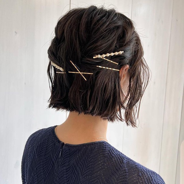 ショートヘアのアレンジ実例
