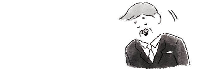 スピーチする男性