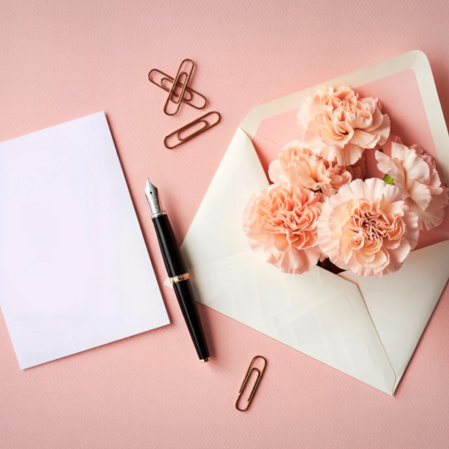 封筒とペン