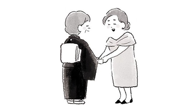 新郎新婦の母親とゲスト