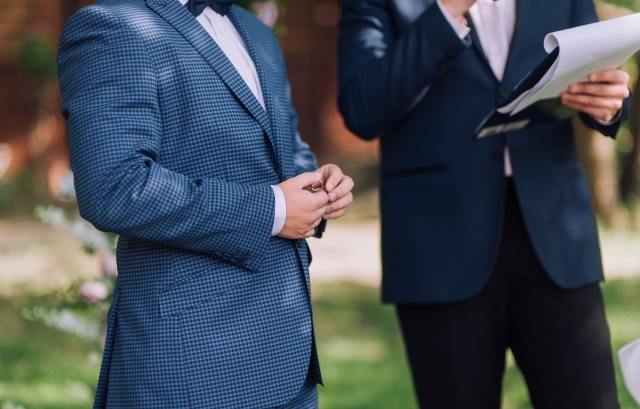 打ち合わせをしている様子