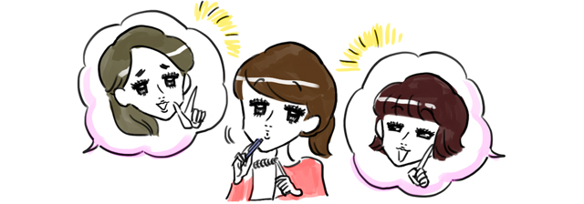 ゲストをリストアップする女性