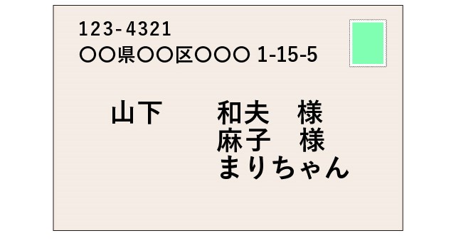 家族の書き方