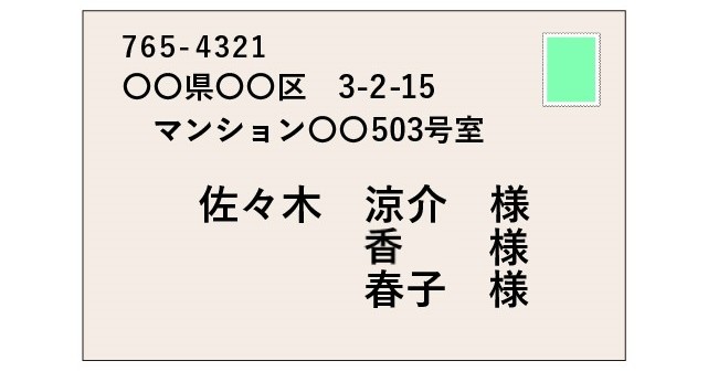連名の書き方