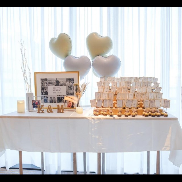 お菓子にタグ付けされたエスコードカード