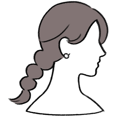 花嫁の横顔アイコン