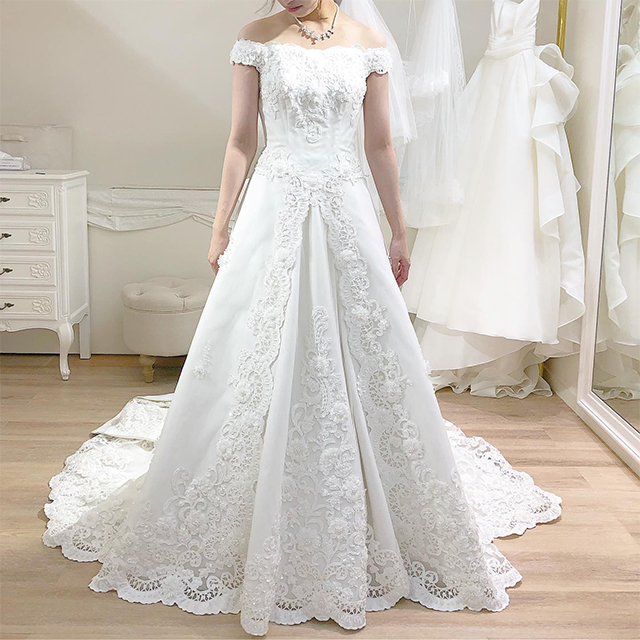 ウエディングドレス Aラインドレス ウェディングドレス 白 花嫁 二次会 披露宴 ブライダル パーティードレス 結婚式 海外挙式 前撮り ウェディングドレス ロングドレス プリンセスラインドレス A