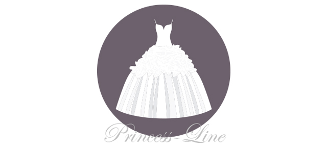 プリンセスラインのウェディングドレス
