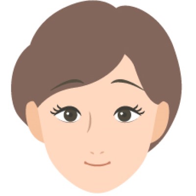 丸顔の先輩花嫁