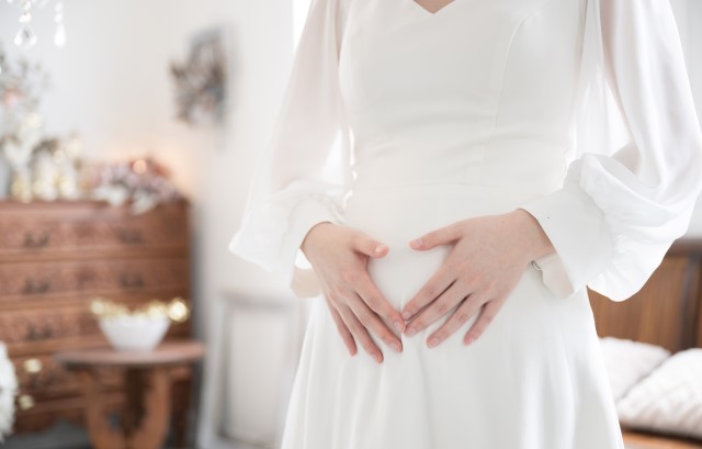 妊娠初期頃の妊婦