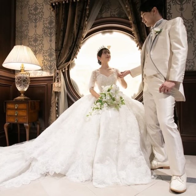 ウェディングドレス　ベール　プリンセスライン　Aライン　Lサイズ　結婚式　前撮り 楽天市場】【P5倍+クーポン】前撮り ドレス【着後レビュー特典