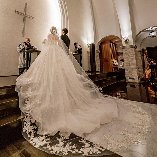 期間限定で特別価格 ロングベール ウエディング 結婚式 花嫁 ブライダル ヌードベール シンプル