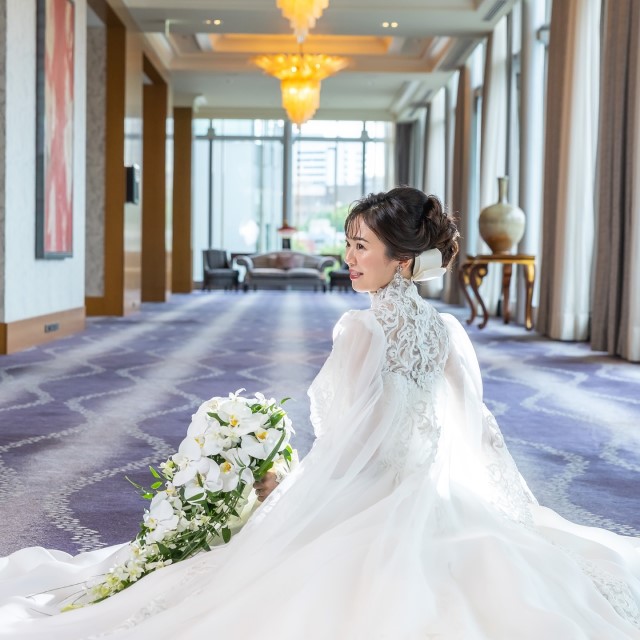 上品な髪型の花嫁