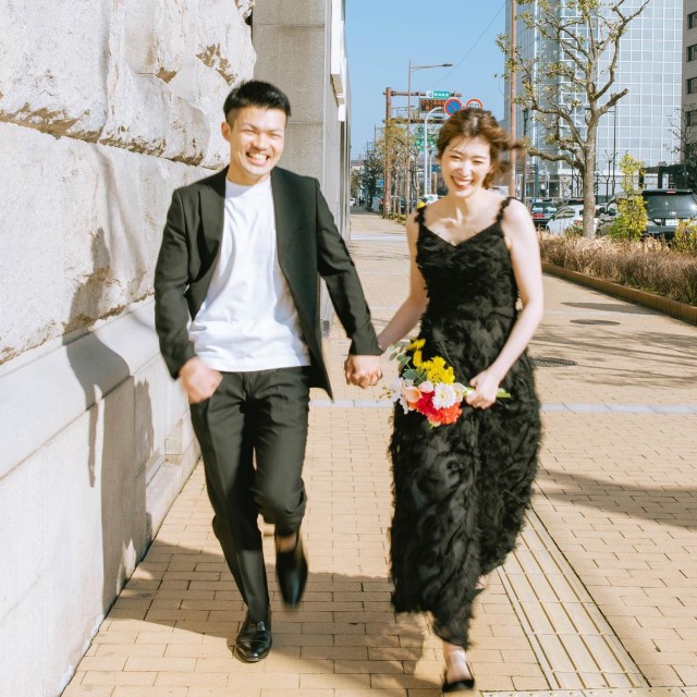 黒のウェディングドレス