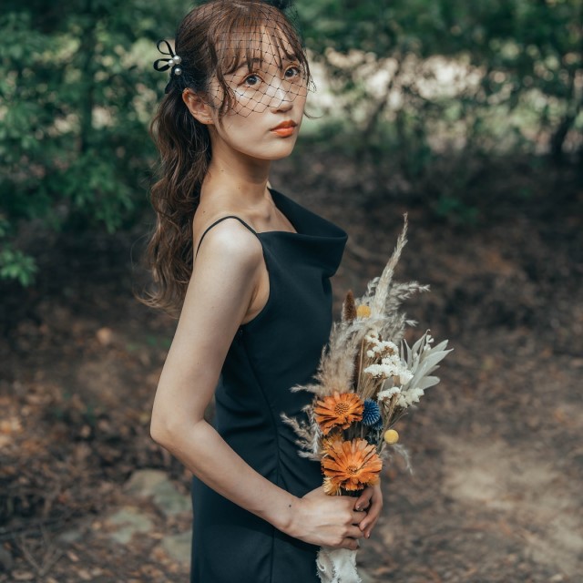 黒のウェディングドレス