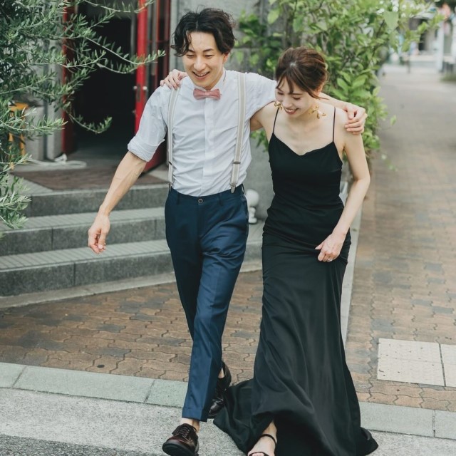 サンダルを合わせたコーデ