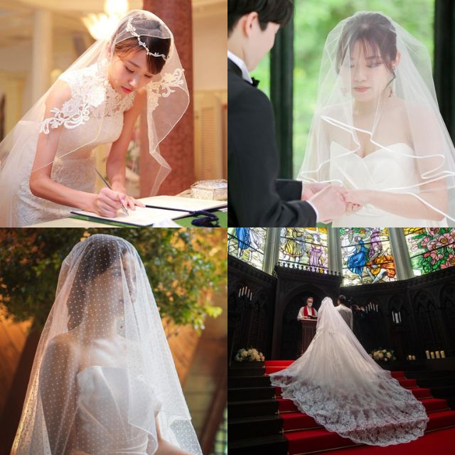 ウェディングベール」ってどんな種類・デザインがあるの？先輩花嫁の