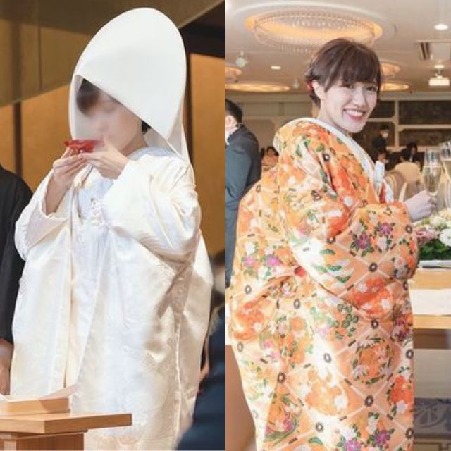 和装から和装にお色直しした花嫁
