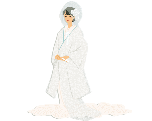 オーガンジー打掛