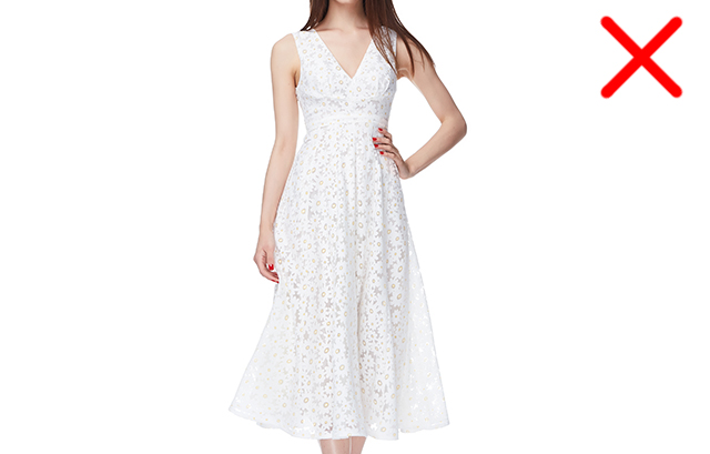 白いドレスはNG