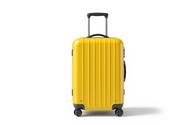 黄色いスーツケース