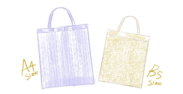 フォーマル仕様のサブバッグ