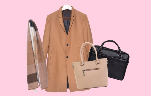 コートや大きな荷物