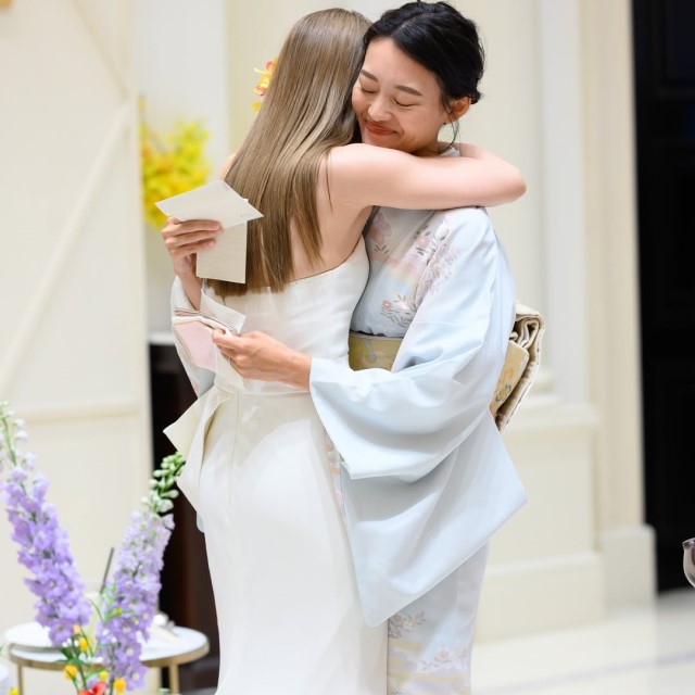 訪問着を着たゲスト