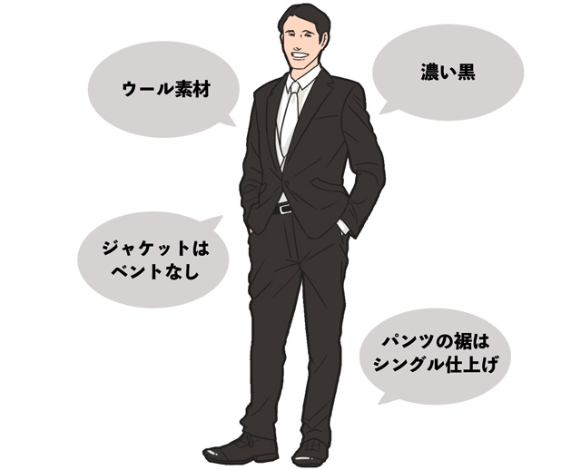 ブラックスーツの例