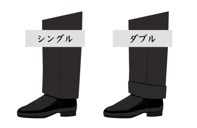 スラックスのシングル仕上げとダブル仕上げの違い