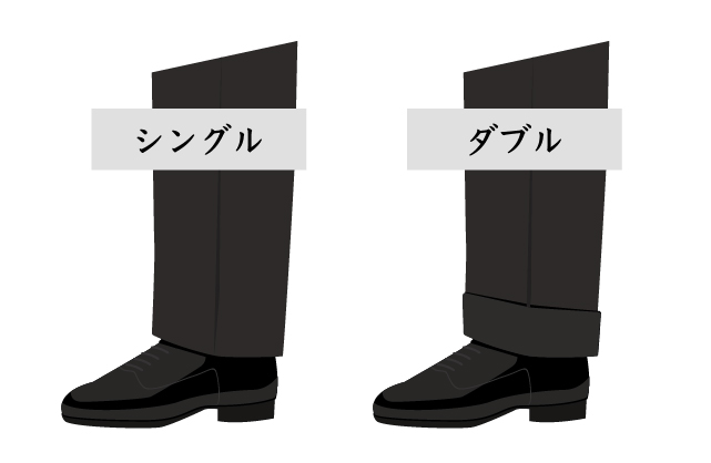 シングル仕上げのパンツとダブル仕上げのパンツ