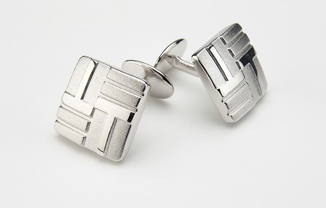 固定式のカフスボタン