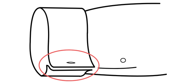 シャツの袖を合わせる