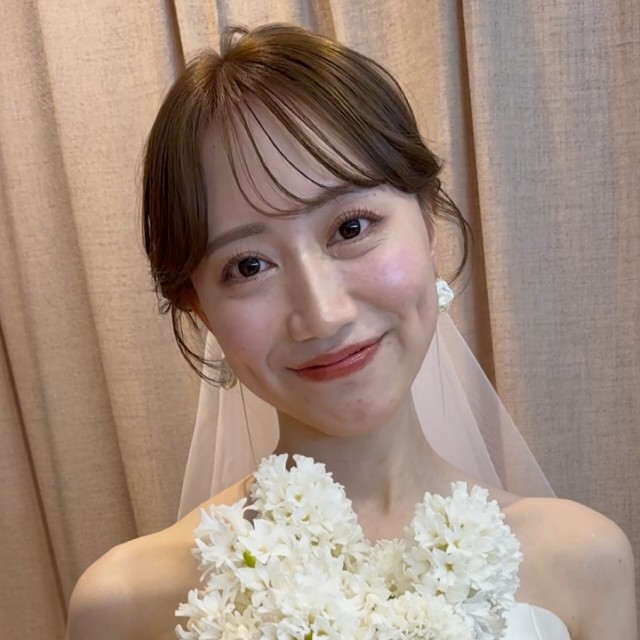多幸感メイクの花嫁さん