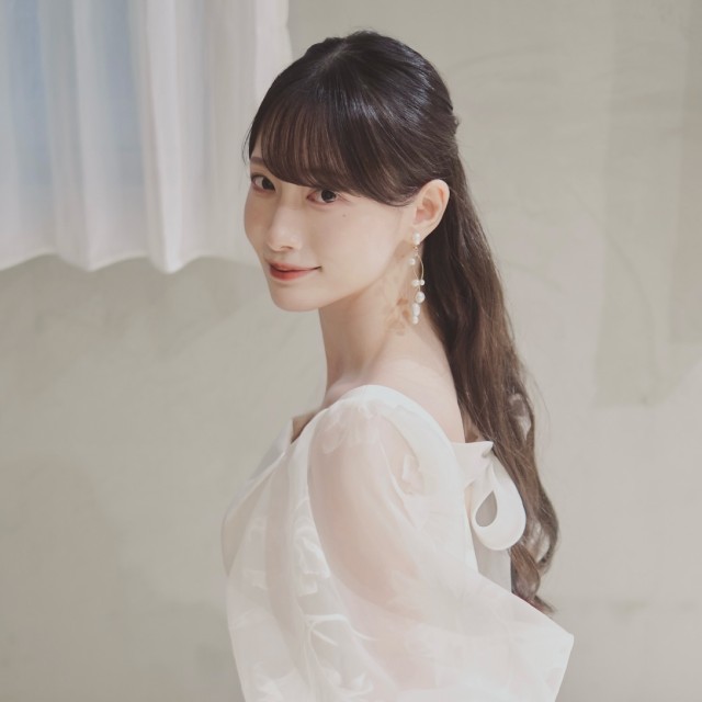 韓国風メイクの花嫁さん