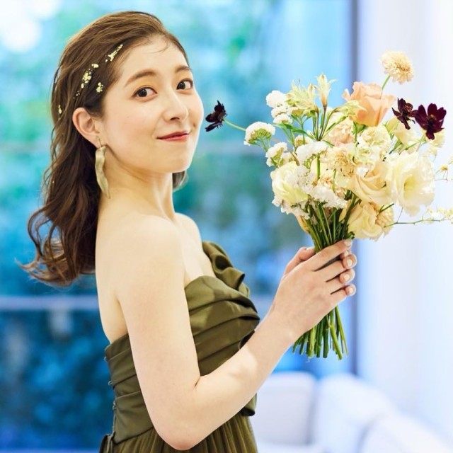 トレンドメイクの花嫁さん