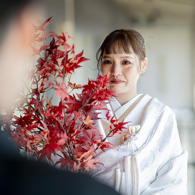 トレンドメイクの花嫁さん