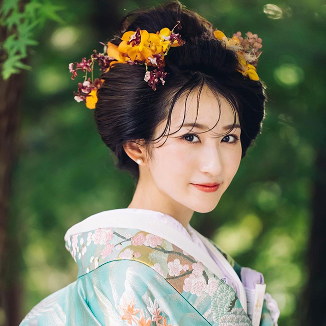 トレンドメイクの花嫁さん
