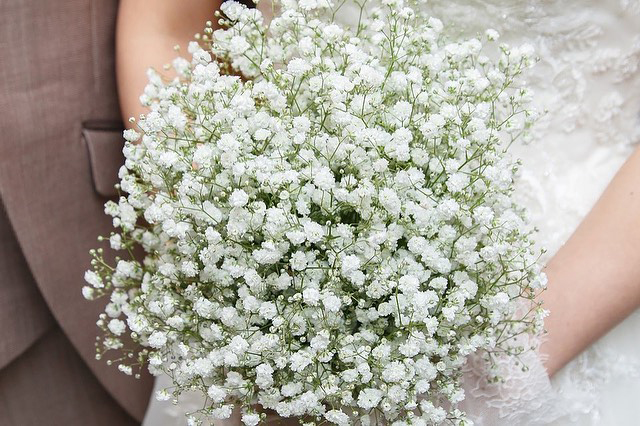 実例あり】可愛い「かすみ草」のウェディングブーケアイデア集
