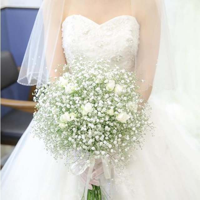 実例あり】可愛い「かすみ草」のウェディングブーケアイデア集 実例あり】可愛い「かすみ草」のウェディングブーケアイデア集