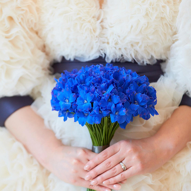 gun様ご検討用＊ブルーのブーケお花イメージ Blue!Blue!Blue!オーシャンブルーブーケ(*^^*)「Astina
