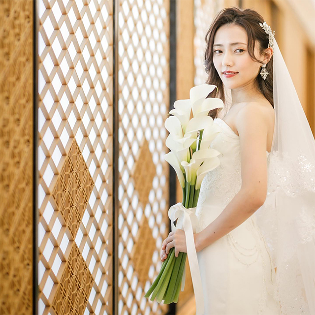 カラーのアームブーケ